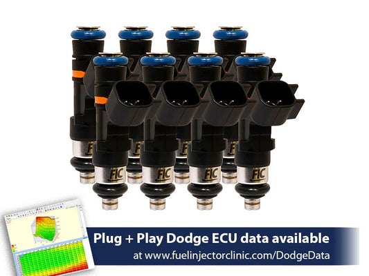 1000cc (100 lbs/hr at OE 58 PSI fuel pressure) FIC Fuel Injector Clinic Injector Set for Dodge Hemi SRT-8, 5.7 (High-Z)