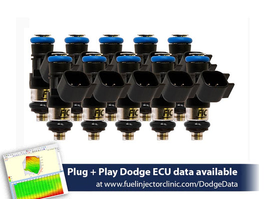 1000cc FIC Fuel Injector Clinic Injector Set for Dodge Viper ZB1 ('03-'06)