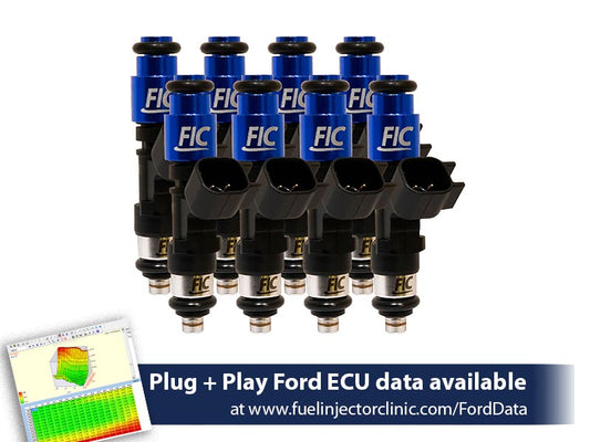 1000cc (85 lbs/hr at 43.5 PSI fuel pressure) FIC Fuel   Injector Clinic Injector Set for Ford F150 (1985-2003)/Ford Lightning (1993-1995)