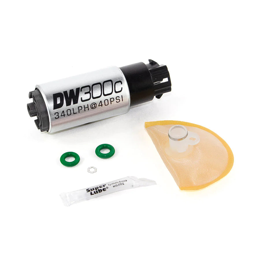 DeatschWerks 340lph compact fuel pump with clips 08+ WRX/STi 05+ Legacy - Ethanol Compatible