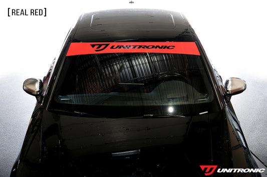 Unitronic Windshield Banner - Real Red